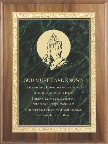 Genuine Walnut Plaque