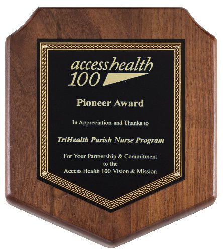 Genuine Walnut Plaque with Satin Finish