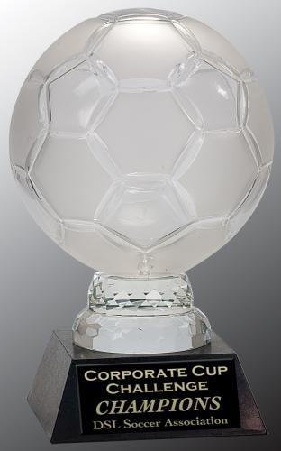 Glass Soccer Ball Award