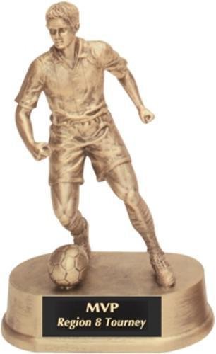 Gold Resin Trophy -Soccer Male