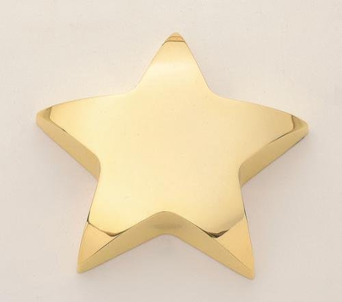 Gold Star Paper Weight with Felt Bottom.