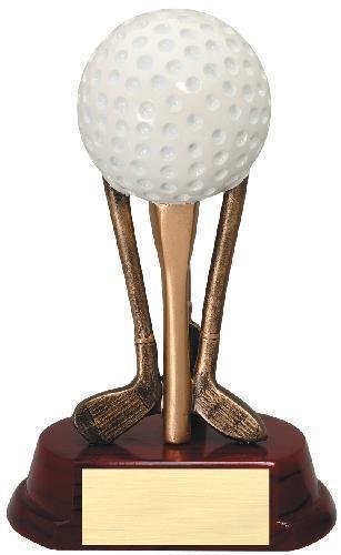 Golf Ball On Clubs