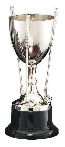 Golf Cup On Stand Nickel Plated
