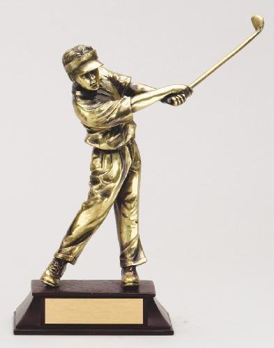 Golf, Female Metallic Figure