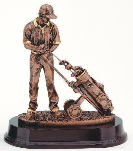 Golfer With Trolley, Male
