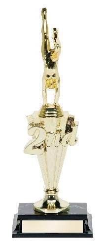 Gymnastic Female Figure on Riser Award