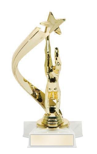 Gymnastics Female Backdrop Trophy