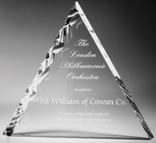 Jagged Triangle Acrylic Award