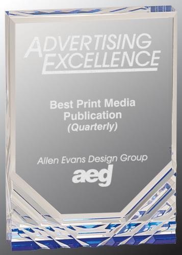 Jewel Mirage Acrylic Award -Blue
