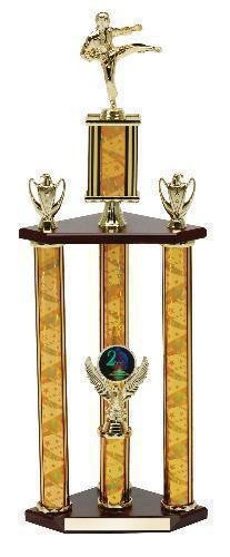 Karate Male 3-Post Trophy