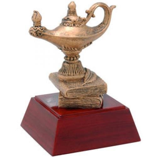 Lamp Of Knowledge Resin