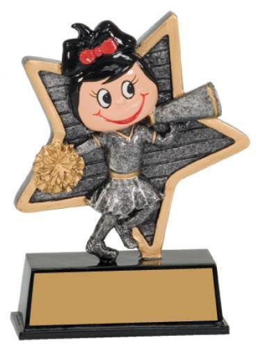 Little Pals Resin Trophy -Cheer Female