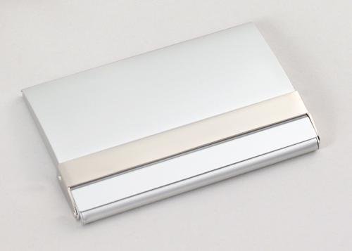 Matte Silver Business Card Case