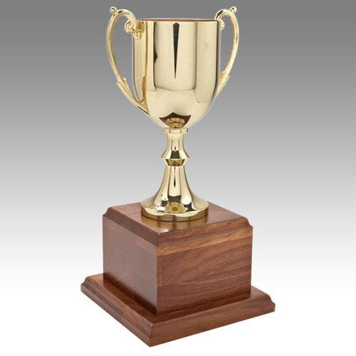 Metal Cup with Wood Base