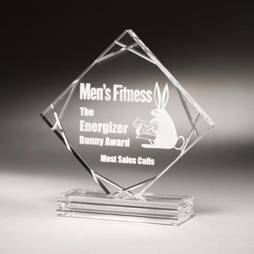 Multi-Cut Diamond Acrylic Award