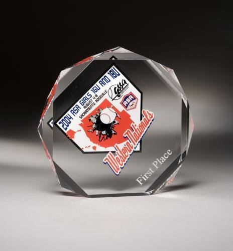 Multi-Faceted Round Acrylic Award
