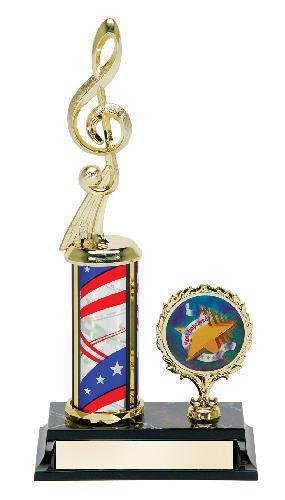 Music Single Column with Mylar Trim Award
