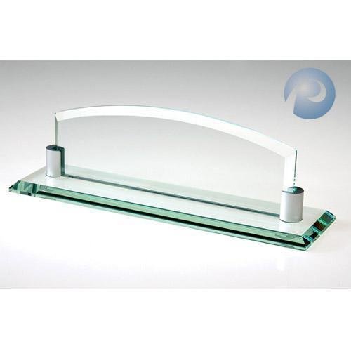 Nameplates Jade Glass with Aluminum Holder