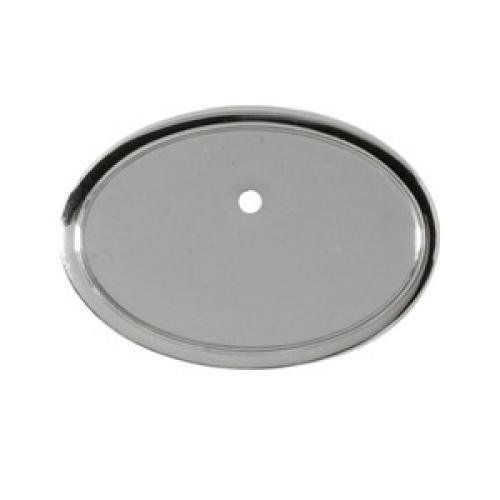 Oval Badge Frame, Silver