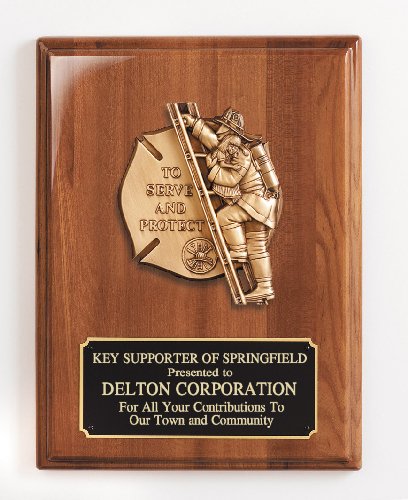 Piano Finish Plaque with Metal Casting