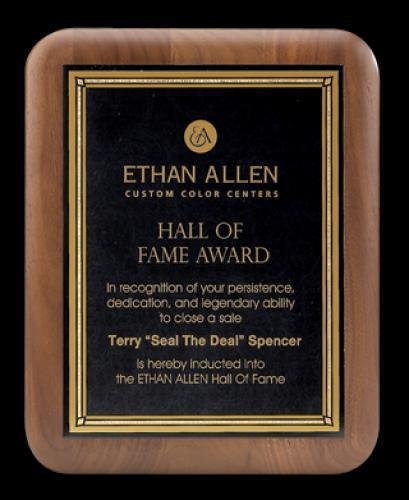 Plaque with Diamond Plate Award