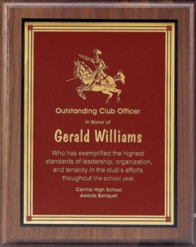 Plaque with Square Plate Award