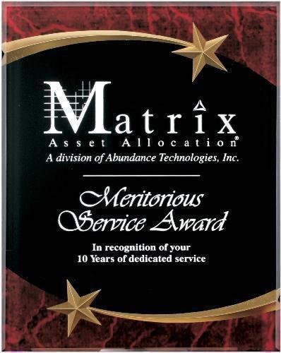 Red Marble Shooting Star Acrylic Award Recognition Plaque