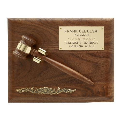 Removable Wooden Gavel Plaque