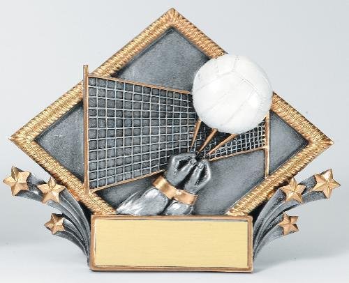 Resin Diamond Plate -Volleyball