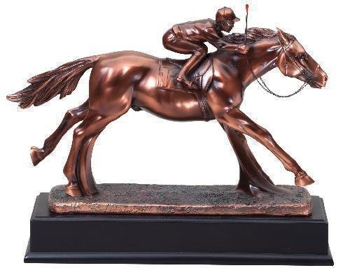 Resin Horse And Jockey