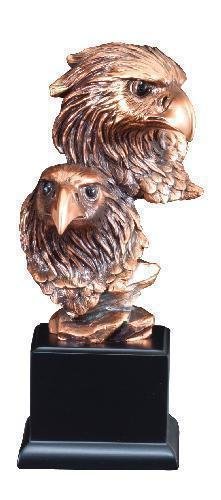 Resin Two Eagle Heads