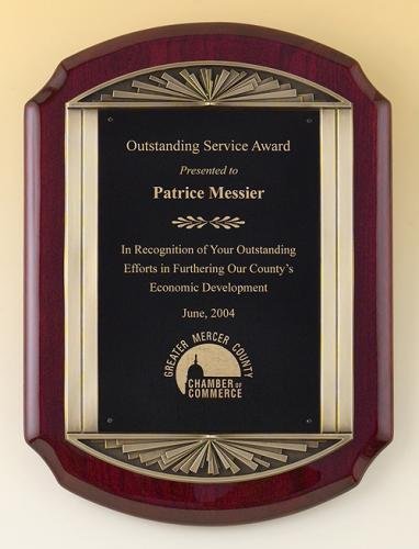 Rosewood Piano Finish Plaque