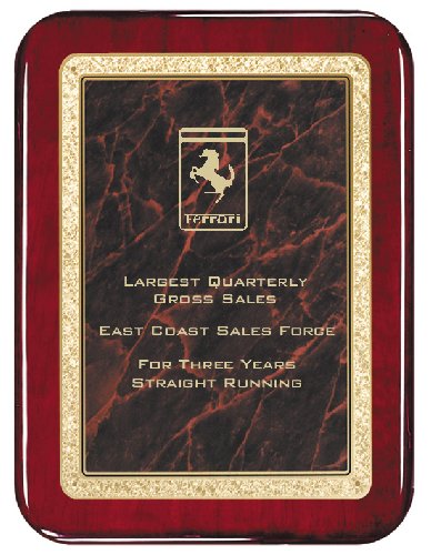 Rosewood Piano  Finish Plaque