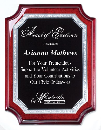 Rosewood Piano  Finish Plaque