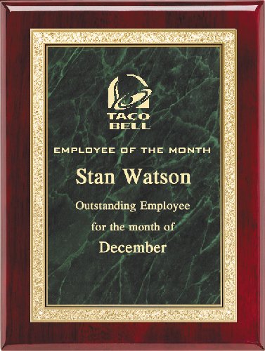 Rosewood Piano Finish Plaque