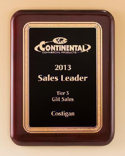 Rosewood Piano Finish Plaque