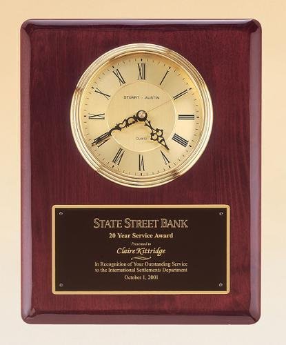 Rosewood Piano Finish Vertical Wall Clock