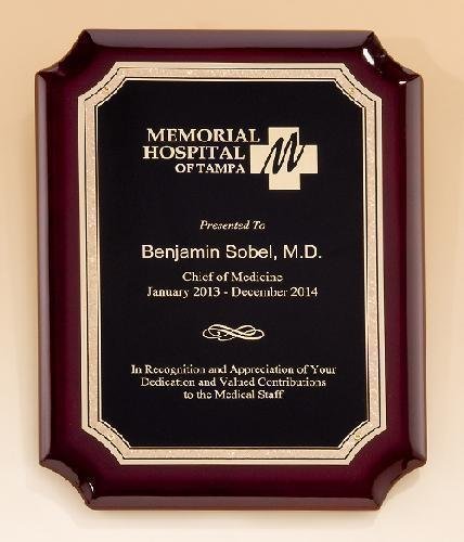 Rosewood Plaque