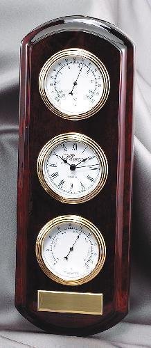 Rosewood Wall Clock and Instruments