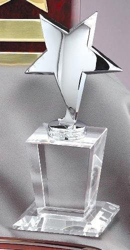 Shooting Star On Crystal Base