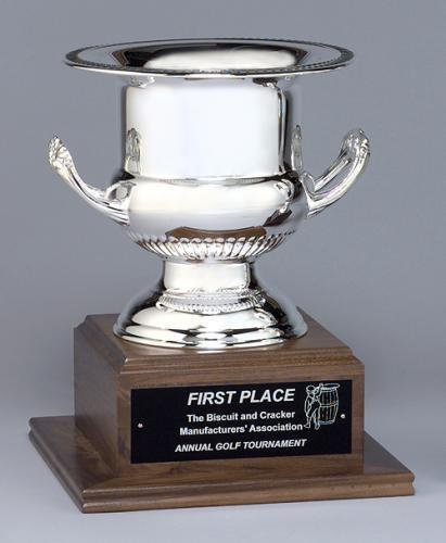 Silver Plated Metal Wine Cooler Cup Trophy