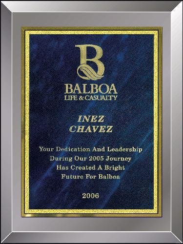 Smoked Mirror Plaque