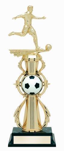 Soccer All Star Male Trophy With Riser