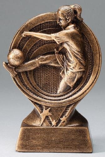 Soccer  Resin Trophy, Female