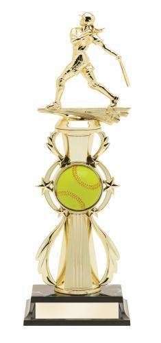 Softball All Star Female Trophy With Riser