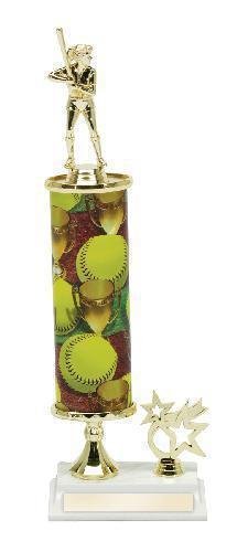 Softball Single Column with Trim Trophy