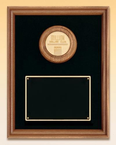 Solid American Walnut Frame with Cast Medallion