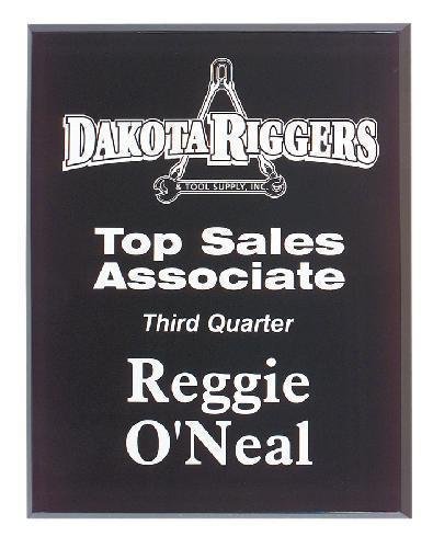 Solid Black Border Clear Acrylic Award Plaque