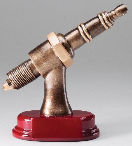 Spark Plug Resin Trophy