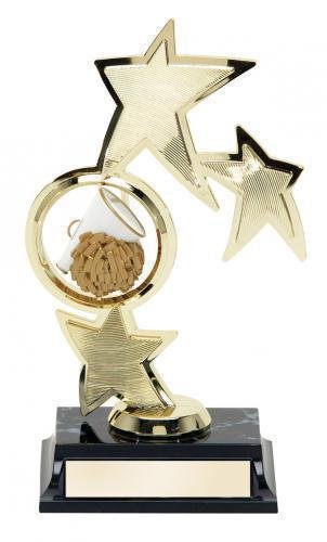 Spinning Cheerleader Stars Trophy